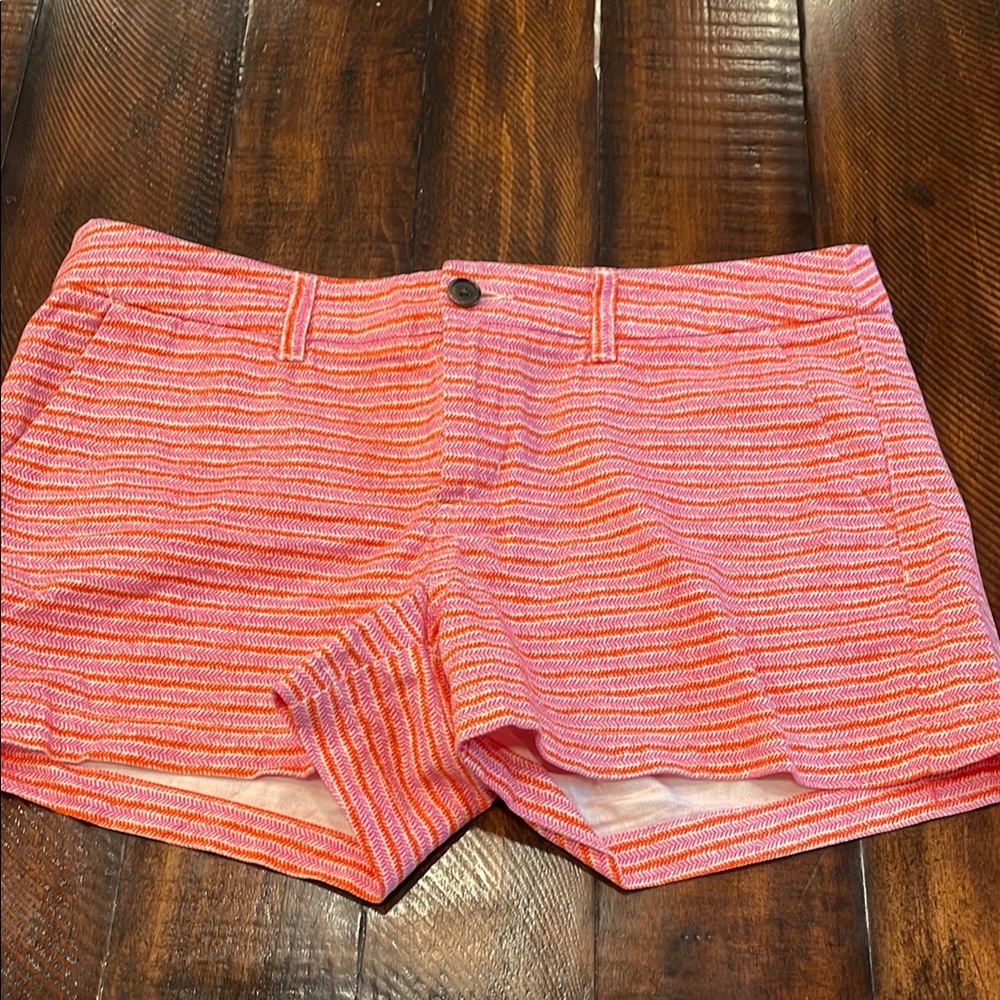 Striped Pink and Orange Women's Shorts